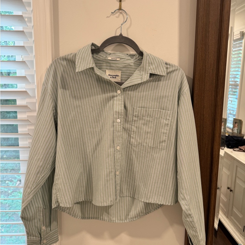 Abercrombie & Fitch Sage Striped Shirt